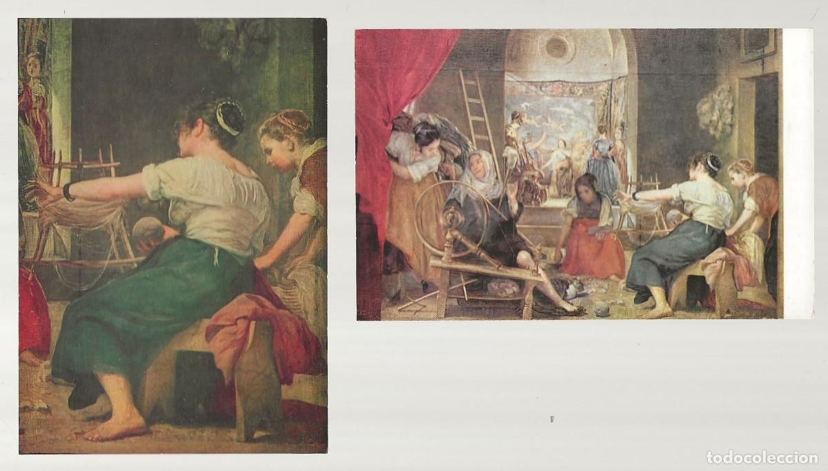 Postales: 2 POSTALES - LAS HILANDERAS - VEL&Aacute;ZQUEZ - MUSEO DEL PRADO - MADRID - SIN CIRCULAR