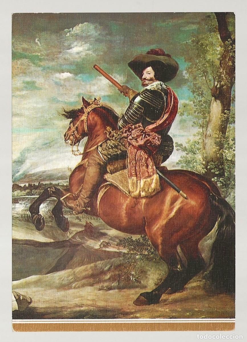 Postales: POSTAL - D. GASPAR DE GUZM&Aacute;N (CONDE DUQUE DE OLIVARES) - VEL&Aacute;ZQUEZ - MUSEO DEL PRADO - S/C