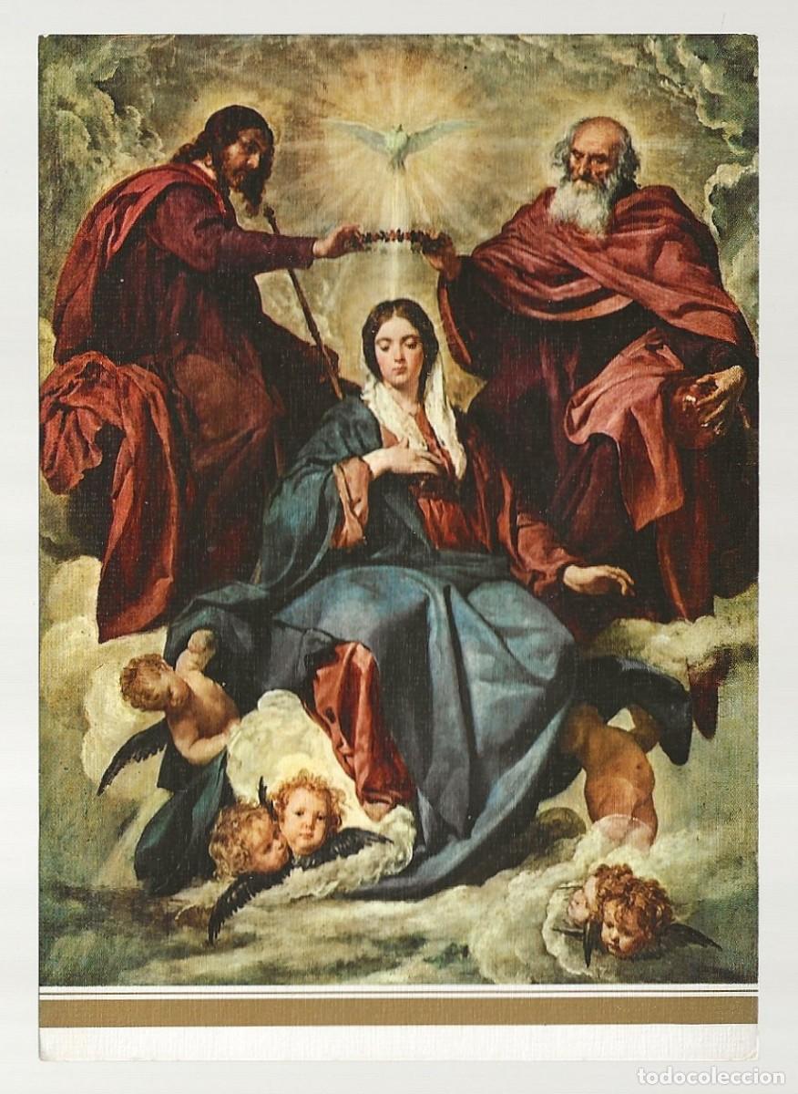 Postales: POSTAL - LA CORONACI&Oacute;N DE LA VIRGEN - VEL&Aacute;ZQUEZ - MUSEO DEL PRADO - MADRID - SIN CIRCULAR