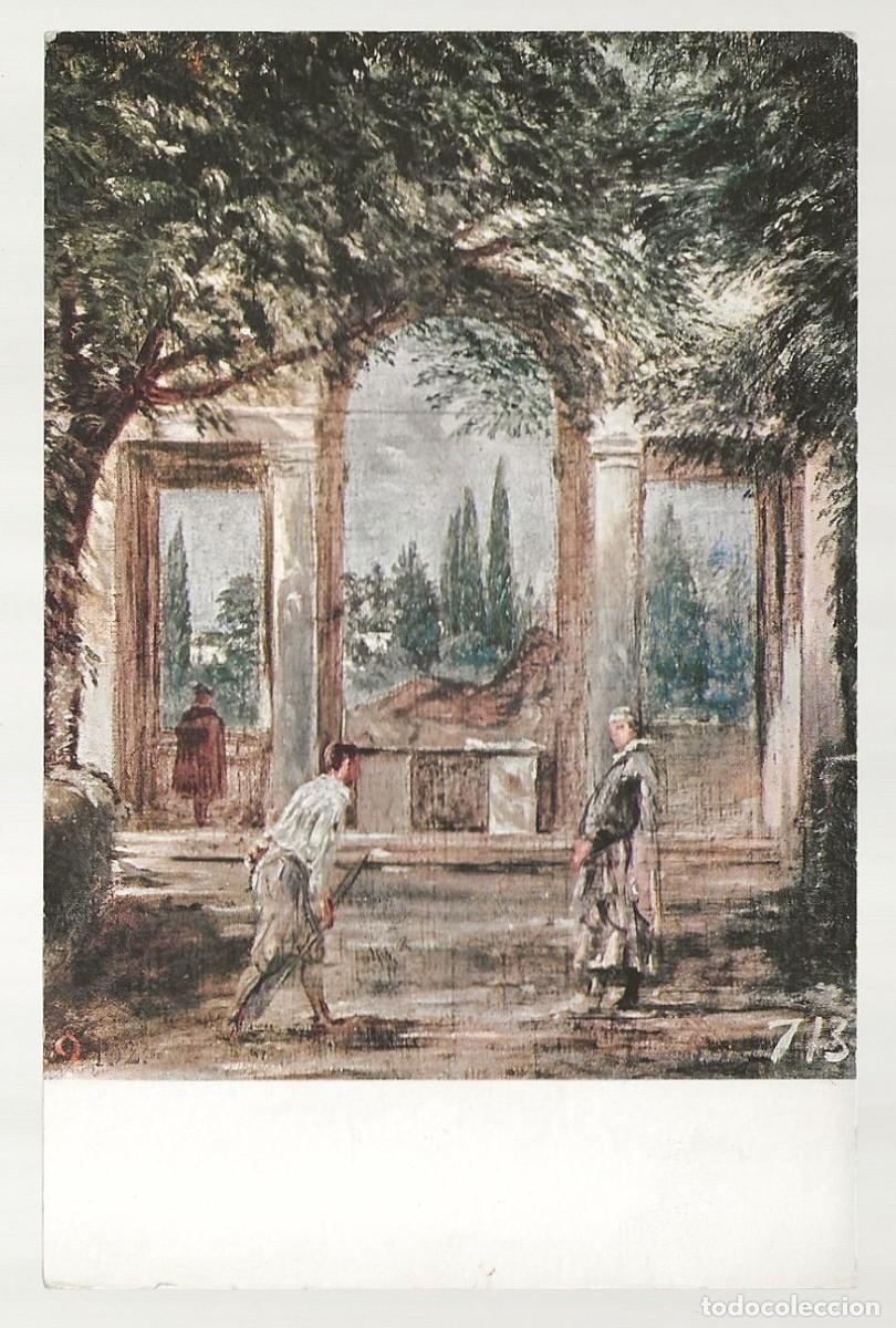 Postales: POSTAL - LA VILLA MEDICI EN ROMA - VEL&Aacute;ZQUEZ - MUSEO DEL PRADO - MADRID - SIN CIRCULAR