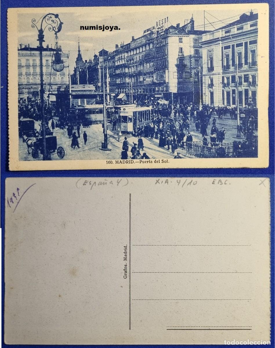 Postales: Postal Madrid Espa&ntilde;a a&ntilde;o 1930 Puerta del Sol. Fot. GRAFOS.