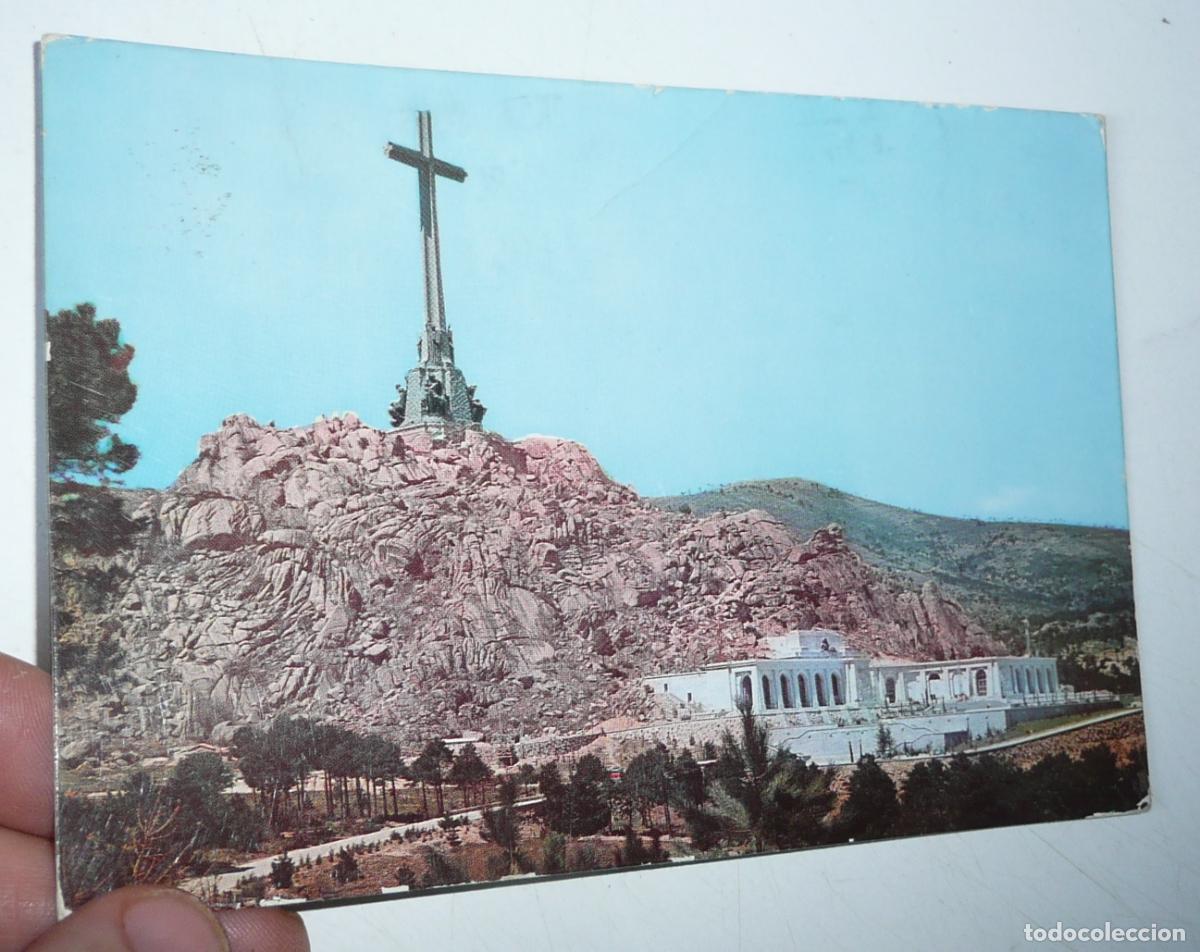 Postales: Postal Cuelgamuros Santa Cruz del Valle de los Ca&iacute;dos N&ordm; 12. La Cruz Vista Parcial. Circulada.