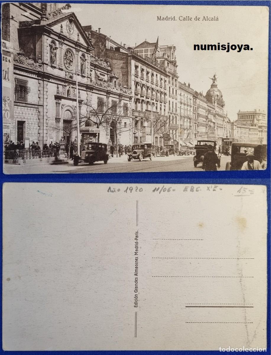 Postales: Postal Madrid Espa&ntilde;a a&ntilde;o 1910. Calle de Alcal&aacute;. Ed. Grandes Almacenes.