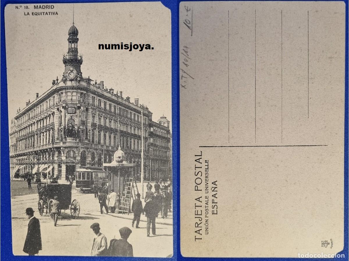 Postales: Postal Madrid Espa&ntilde;a a&ntilde;o 1910. Calle de Alcal&aacute;. LA EQUITATIVA. Ed. T G. Madrid.