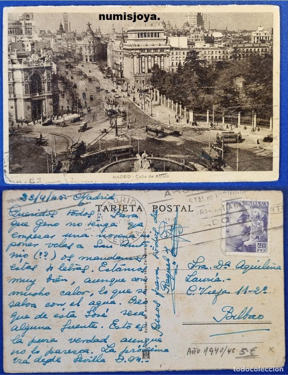 Postales: Postal Madrid Espa&ntilde;a a&ntilde;o 1930. Calle de Alcal&aacute;. Ed. ARRIBAS.