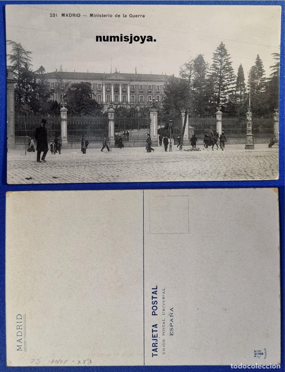 Postales: Postal Madrid Espa&ntilde;a a&ntilde;o 1910. Ministerio de la Guerra. Ed. TG Madrid.