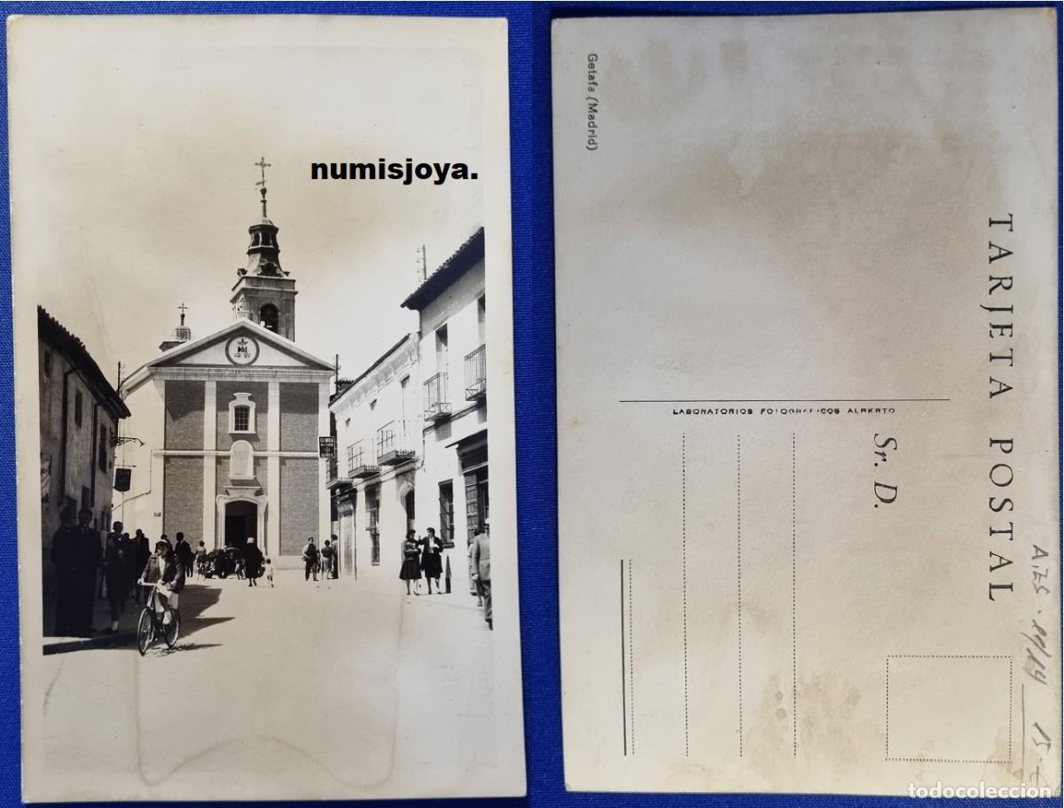 Postales: Postal GETAFE Madrid Espa&ntilde;a a&ntilde;o 1940. Vista Parcial Laboratorios Fotogr&aacute;ficos Alberto.