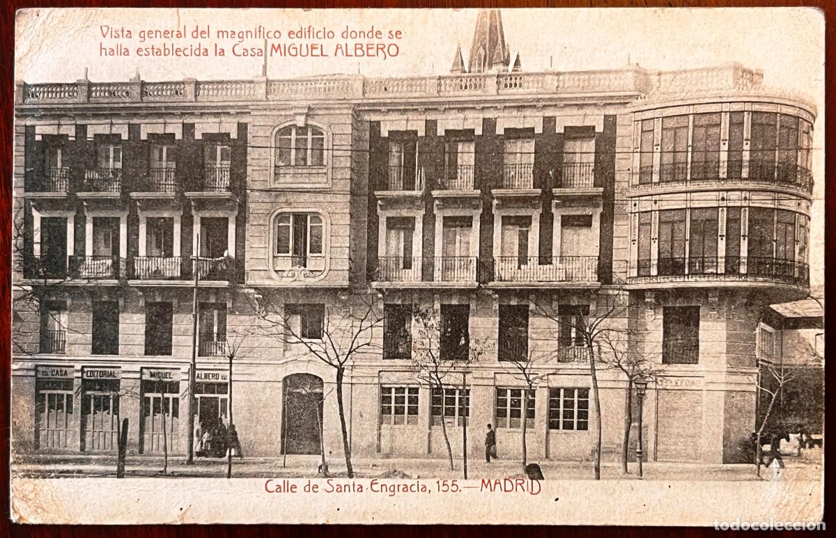Postales: MADRID, CASA EDITORIAL MIGUEL ALBERO, SANTA ENGRACIA 155, ANTIGUA POSTAL FOTOGR&Aacute;FICA, HACIA 1910 192