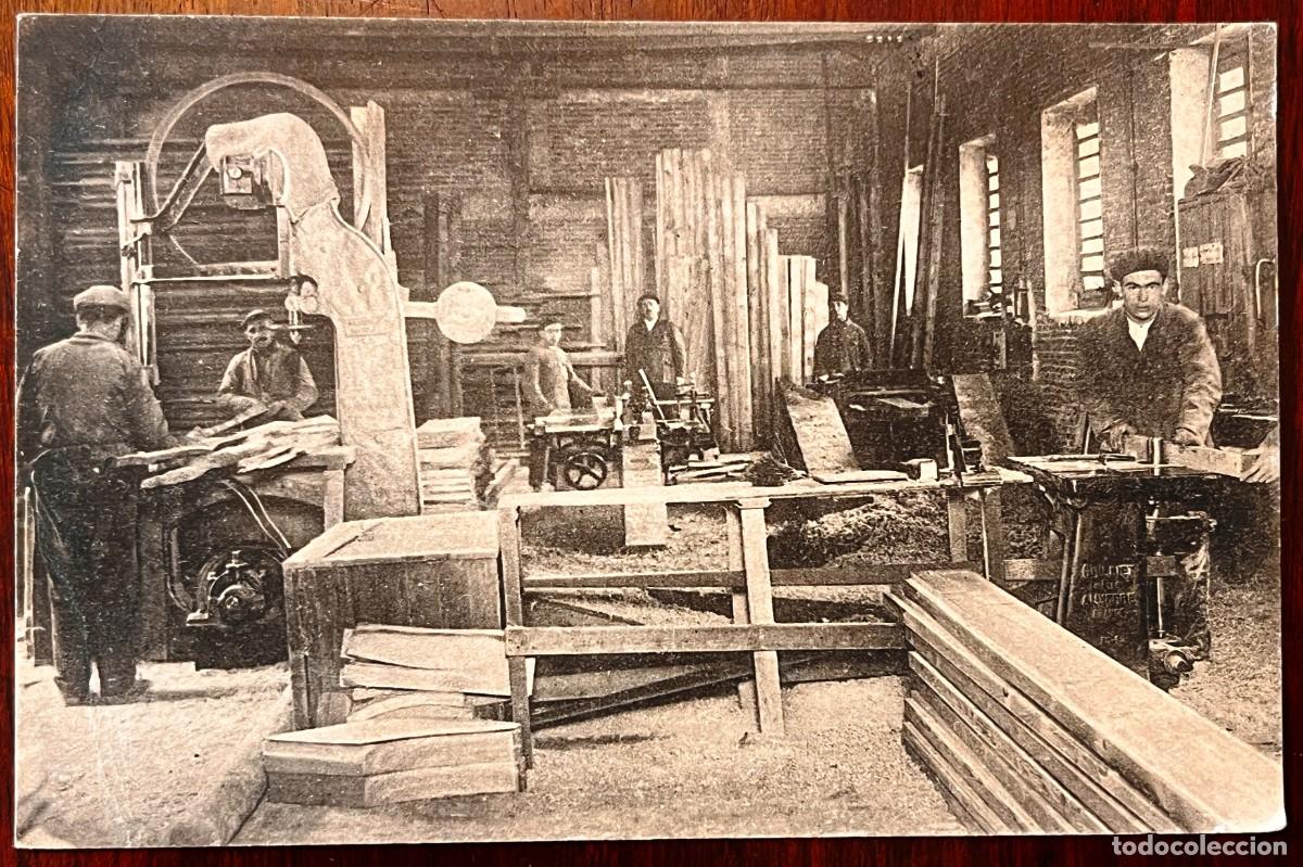 Postales: MADRID, TALLER DE MADERAS ANTONIO Y JES&Uacute;S FERN&Aacute;NDEZ, BRAVO MURILLO 177, MAQUINARIA, 1927
