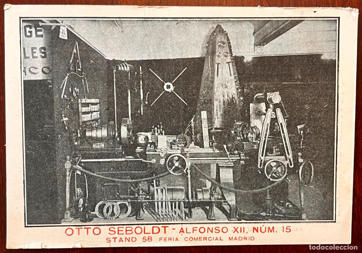 Postales: MADRID, FERIA COMERCIAL, OTTO SEBOLDT, EXPOSICI&Oacute;N MAQUINARIA INDUSTRIAL, POSTAL ANTIGUA