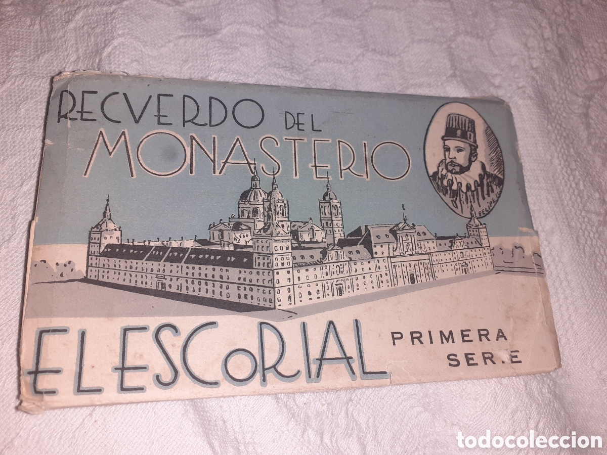 Postales: BLOCK DE 12 POSTALES DEL MONASTERIO DEL ESCORIAL. MADRID. HELIOTIPIA ARTISTICA ESPA&Ntilde;OLA.