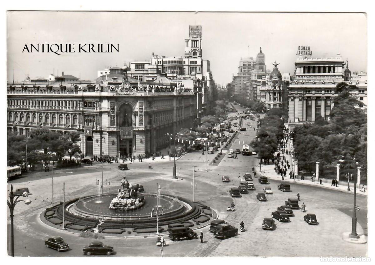 Postales: MADRID N&ordm; 11 CIBELES Y CALLE ALCALA / EDICION FISA - DOMINGUEZ / FRANQUEADA
