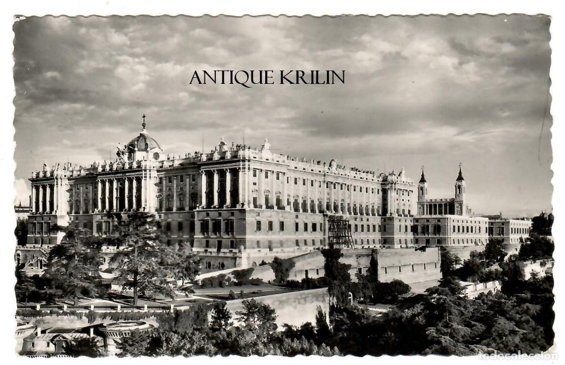 Postales: MADRID N&ordm; 264 PALACIO REAL FACHADA NORTE Y OESTE / G. GARRABELLA / FRANQUEADA