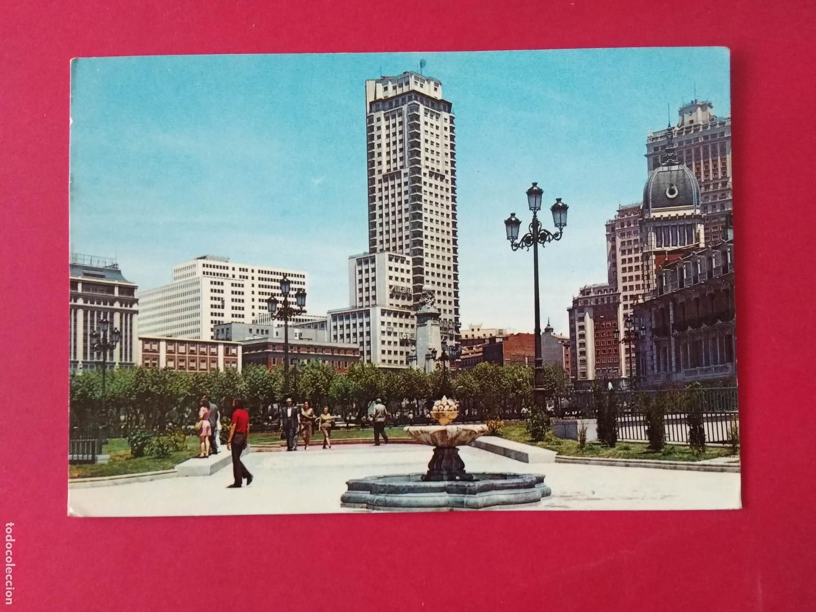Postales: ANTIGUA TARJETA POSTAL , MADRID , PLAZA DE ESPA&Ntilde;A