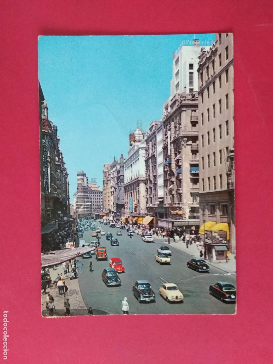 Postales: ANTIGUA TARJETA POSTAL , MADRID , AVENIDA DE JOSE ANTONIO