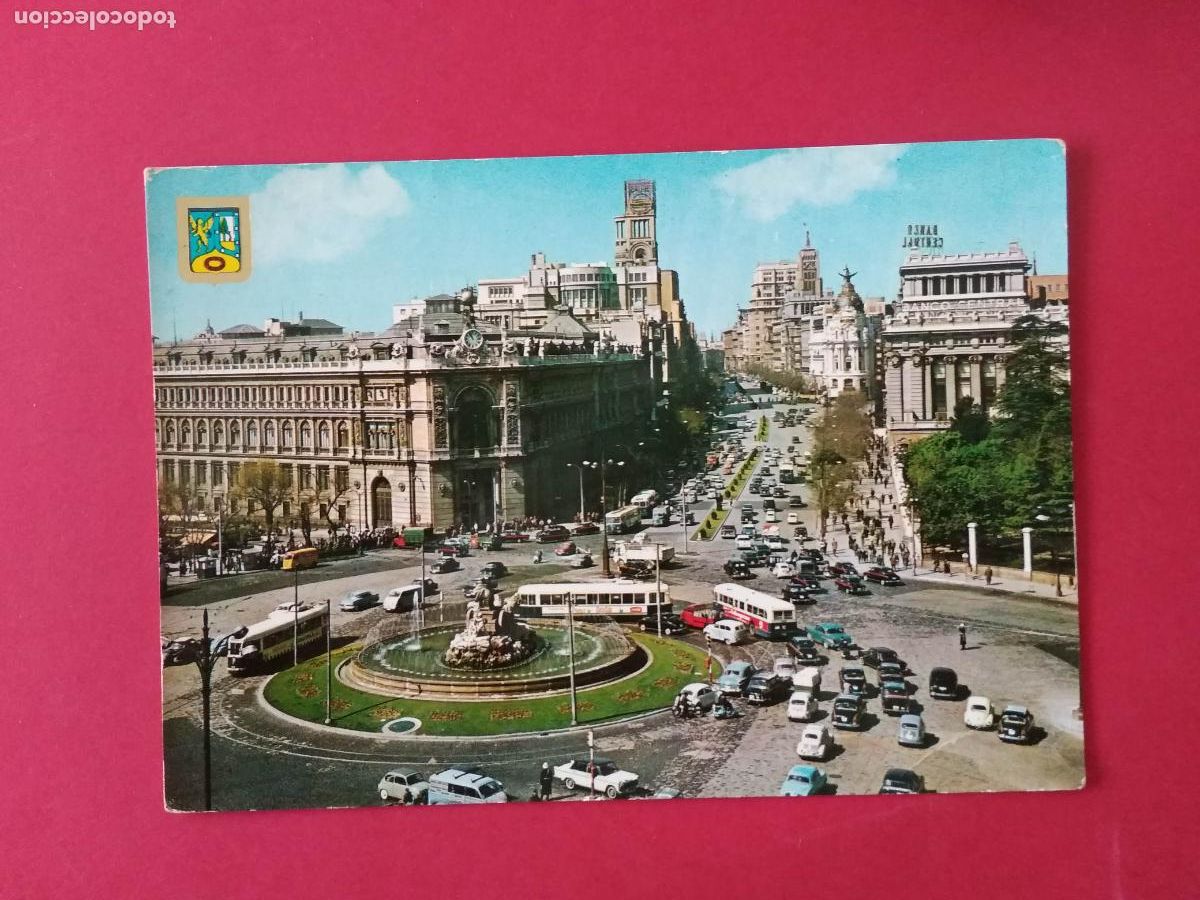 Postales: ANTIGUA TARJETA POSTAL , MADRID , LA CIBELES Y CALLE DE ALCALA