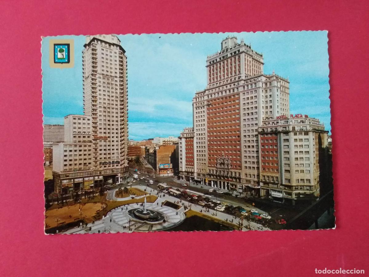 Postales: ANTIGUA TARJETA POSTAL , MADRID , PLAZA DE ESPA&Ntilde;A