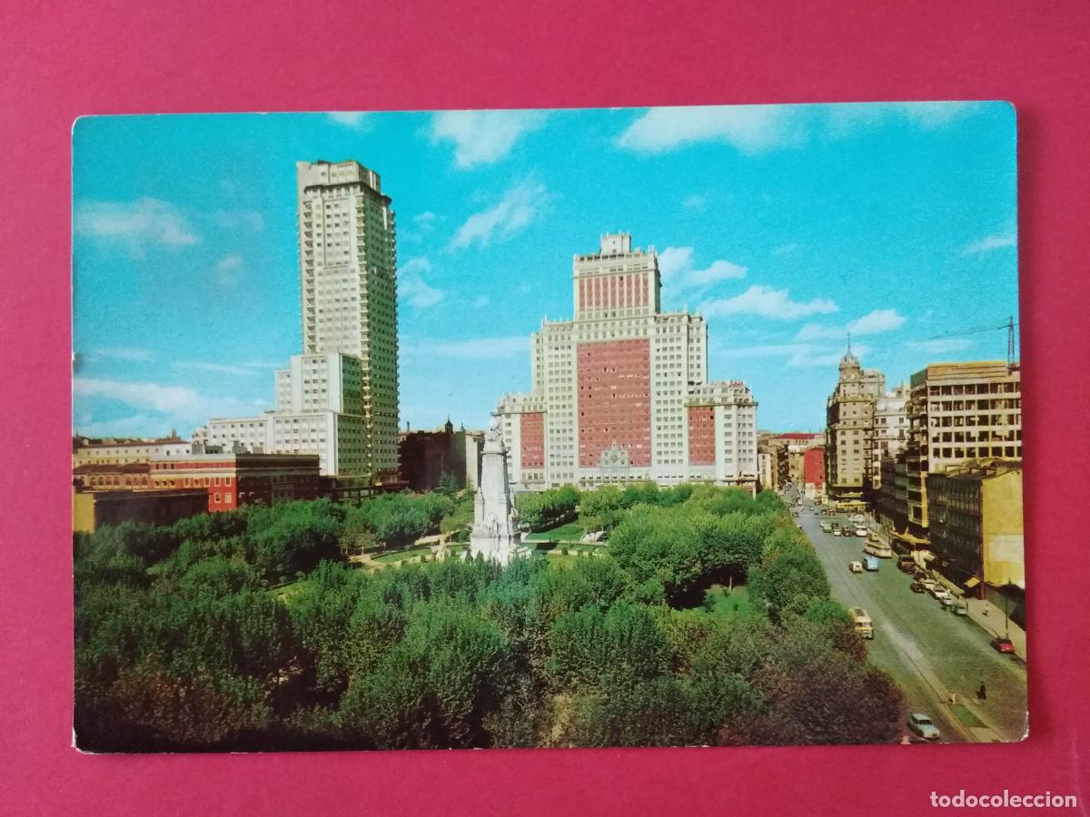 Postales: ANTIGUA TARJETA POSTAL , MADRID , PLAZA DE ESPA&Ntilde;A