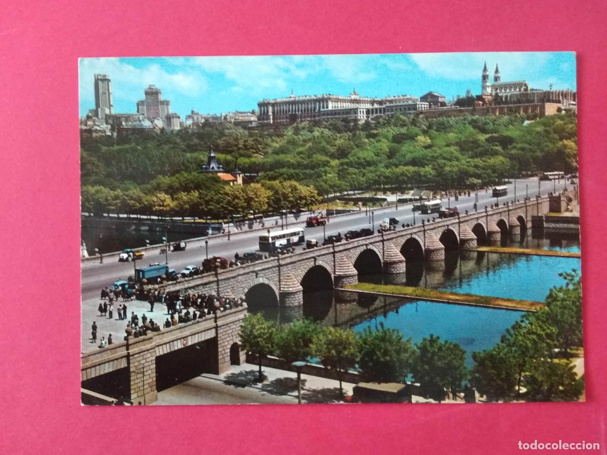 Postales: ANTIGUA TARJETA POSTAL , MADRID , PUENTE DE SEGOVIA