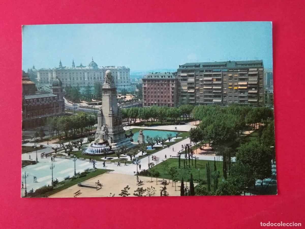 Postales: ANTIGUA TARJETA POSTAL , MADRID , PLAZA DE ESPA&Ntilde;A