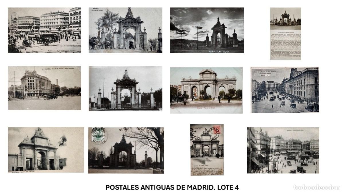 Postales: Lote de 12 postales antiguas de Madrid - puertas hist&oacute;ricas