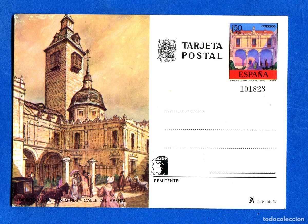 Postales: POSTAL SIN CIRCULAR PARROQUIA DE SAN GINES MADRID CALLE ARENAL EDITA F.N.M.T
