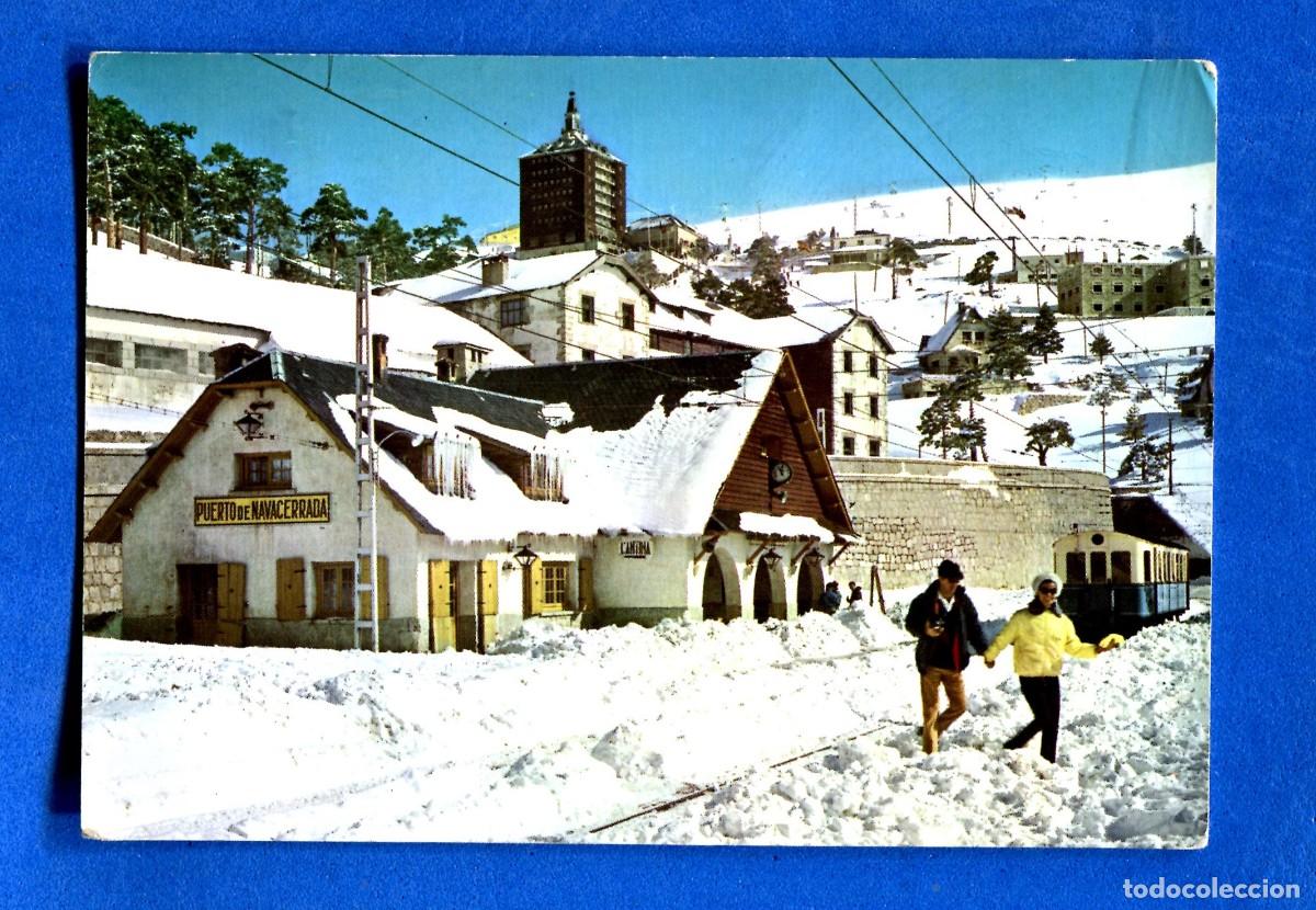Postales: POSTAL CIRCULADA PUERTO DE NAVACERRADA 5 MADRID EDITA VISTABELLA