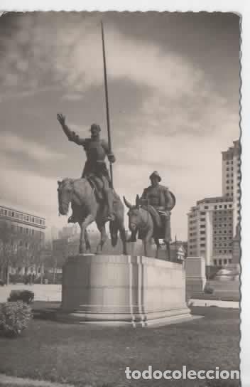 Postales: MADRID SIN ESCRIBIR MONUMENTO A DON QUIJOTE - Foto 1