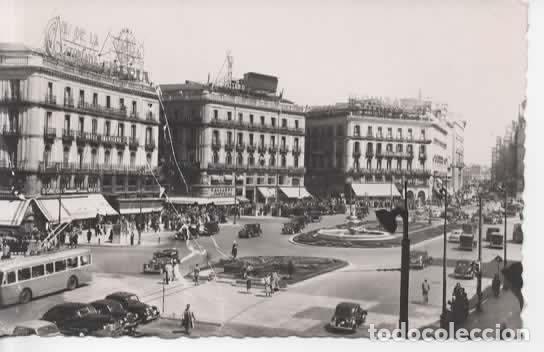 Postales: MADRID ESCRITA PUERTA DEL SOL - Foto 1