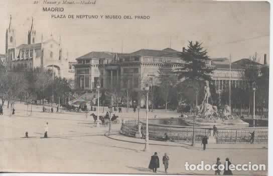 Postales: MADRID ESCRITA NEPTUNO MUSEO DEL PRADO