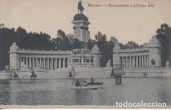 Postales: MADRID SIN ESCRIBIR MONUMENTO A ALFONSO XII