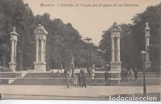 Postales: MADRID SIN ESCRIBIR ENTRADA AL RETIRO