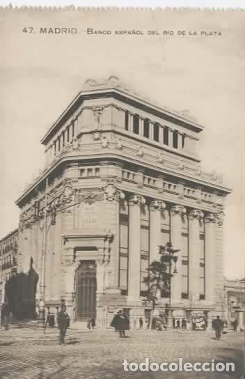 Postales: MADRID SIN ESCRIBIR BANCO ESPA&Ntilde;OL DEL RIO DE LA PLATA