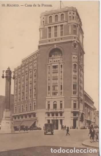 Postales: MADRID SIN ESCRIBIR CASA DE LA PRENSA