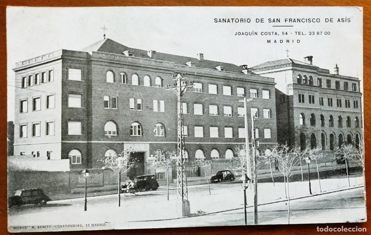 Postales: MADRID FINALES A&Ntilde;OS 50 - FOTOGRAF&Iacute;A PUBLICIDAD SANATORIO DE SAN FRANCISCO DE AS&Iacute;S