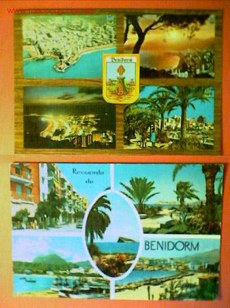 Postales: DOS POSTALES DE BENIDORM - Foto 1