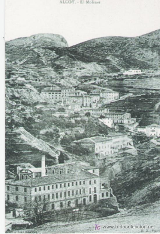 Postais: BONITA POSTAL DE ALCOY CON PROPAGANDA DE FILATELIA POR DETRAS