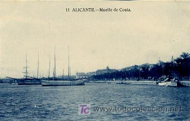 Cartoline: ALICANTE. MUELLE DE COSTA.