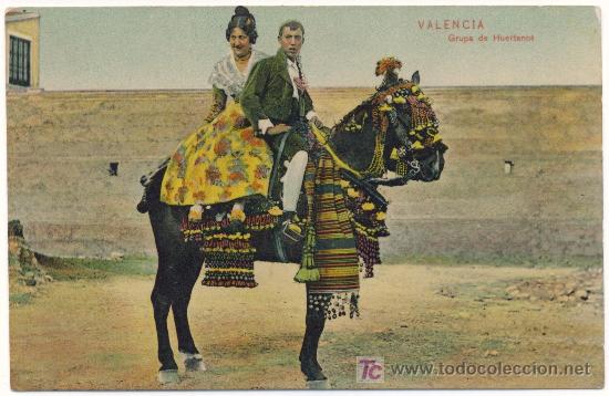Postais: VALENCIA. GRUPA DE HUERTANOS - COLECCION E.B.P. 09 7007