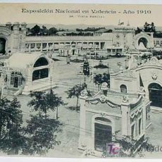 Postales: ANTIGUA POSTAL DE LA EXPOSION NACIONAL EN VALENCIA - AÑO 1910 - Nº 36 - VISTA PARCIAL - ED. ANDRES F. Lote 21097872