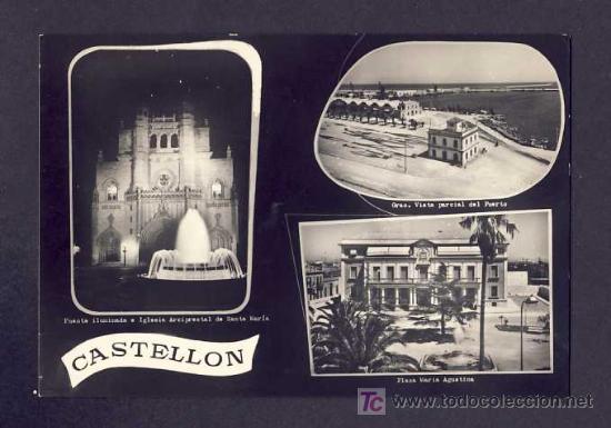 Postais: Postal de CASTELLO: 3 vistes (Ed.Comas num.55)