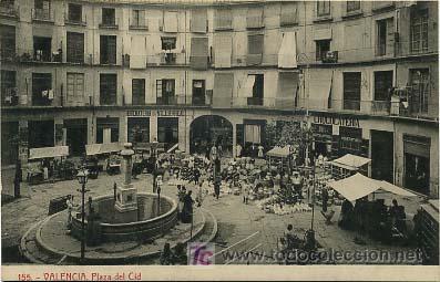 Postales: VALENCIA. PLAZA DEL CID. (THOMAS). - Foto 1