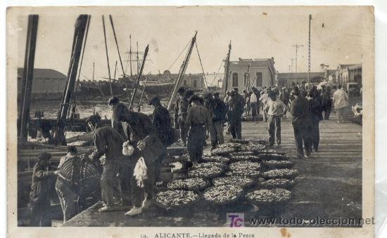 Postcards: LLEGADA DE LA PESCA ALICANTE