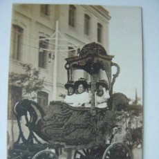 Postales: VALENCIA - EXPOSICION REGIONAL VALENCIANA AÑO 1909 - POSTAL FOTOGRAFICA - BATALLA DE FLORES