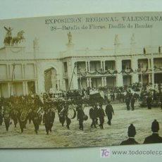 Postales: VALENCIA - EXPOSICION REGIONAL VALENCIANA AÑO 1909 -FOTOGRAFICA- BATALLA DE FLORES. DESFILE - Nº 28