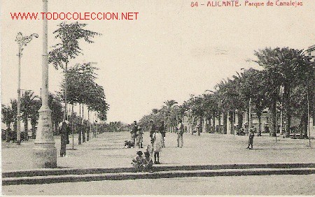 Postais: ALICANTE - PARQUE CANALEJAS. N&ordm; 84.