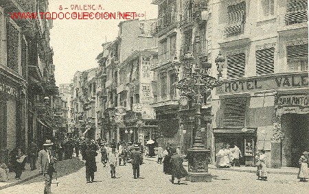 Postales: Valencia. Bajada de S. Francisco. - Foto 1