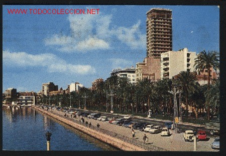 Postkarten: A-4366- Alicante. Explanada de Espa&ntilde;a y puerto