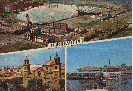 Postales: Salinas - Templo de la Inmaculada Concepci&oacute;n - Club Nautico