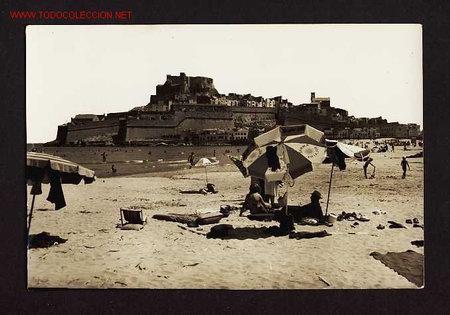 Postcards: Postal de PENISCOLA (Penyiscola, Castell&oacute;): La platja (Com.Prat num.25)